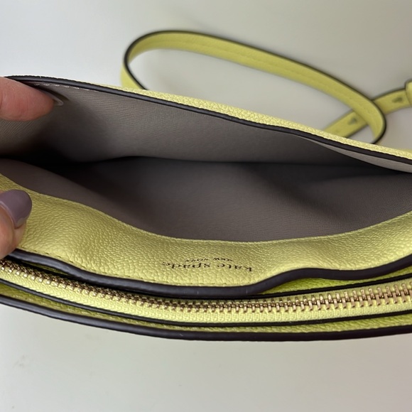 Kate Spade yellow saffiano leather crossbody - Picture 6 of 8